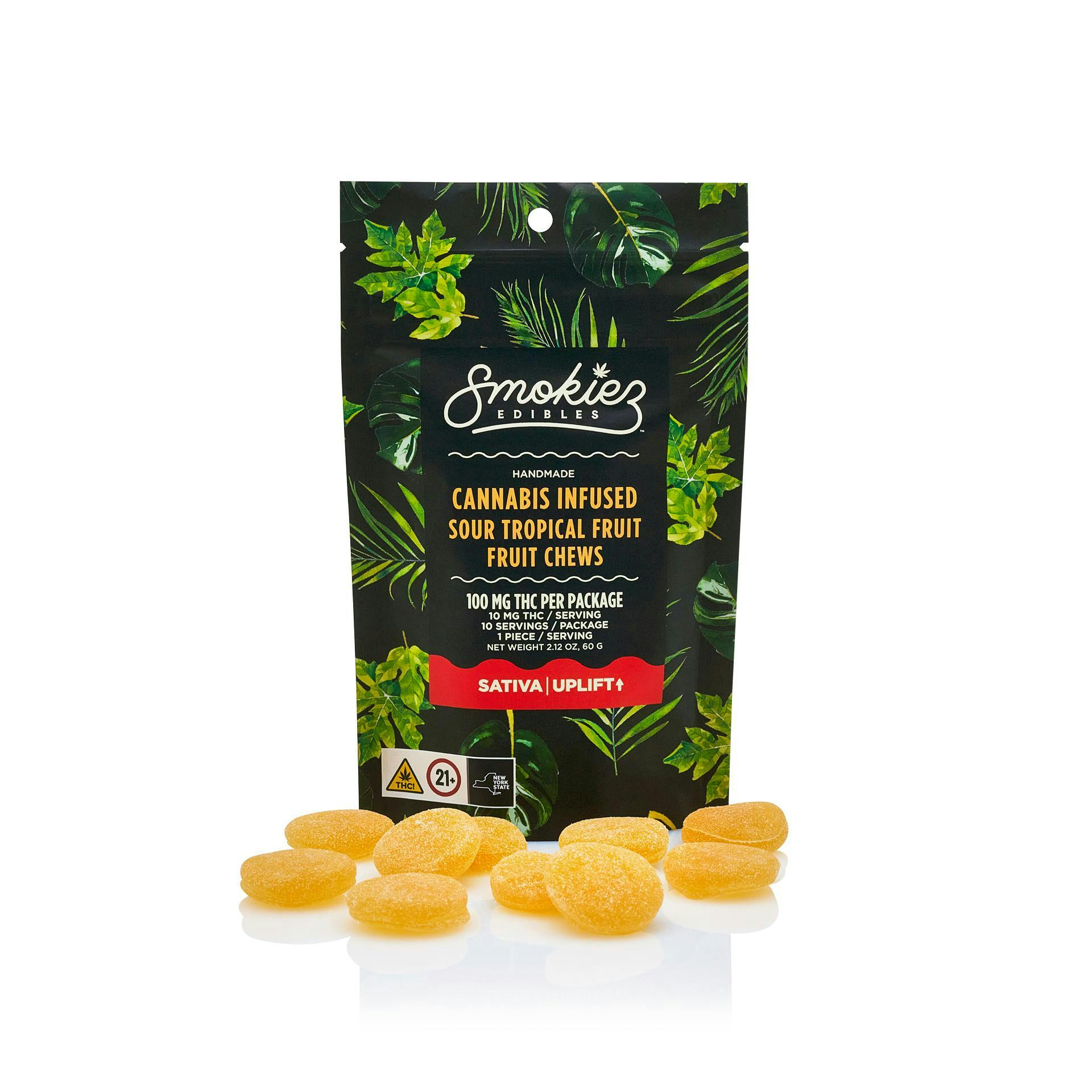 Sour Tropical Fruit Gummies • 10 Pack - Smokiez - EDIBLES - Rockland County Weed Delivery | Treehouse Cannabis