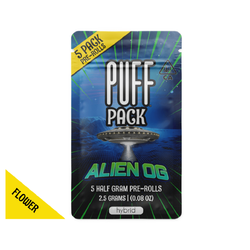 Alien OG - hybrid - 5 pack pre-rolls - 2.5 gram - PUFF | Treehouse Cannabis