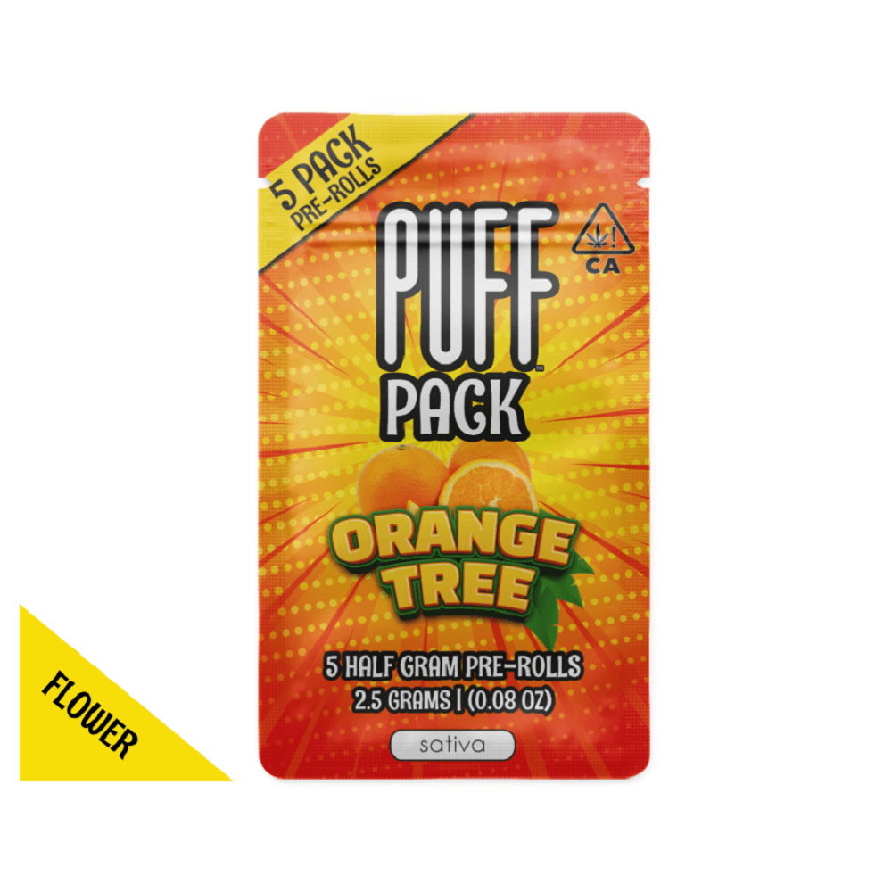 Orange Tree - sativa - 5 pack pre-rolls - 2.5 gram - PUFF | Treehouse Cannabis