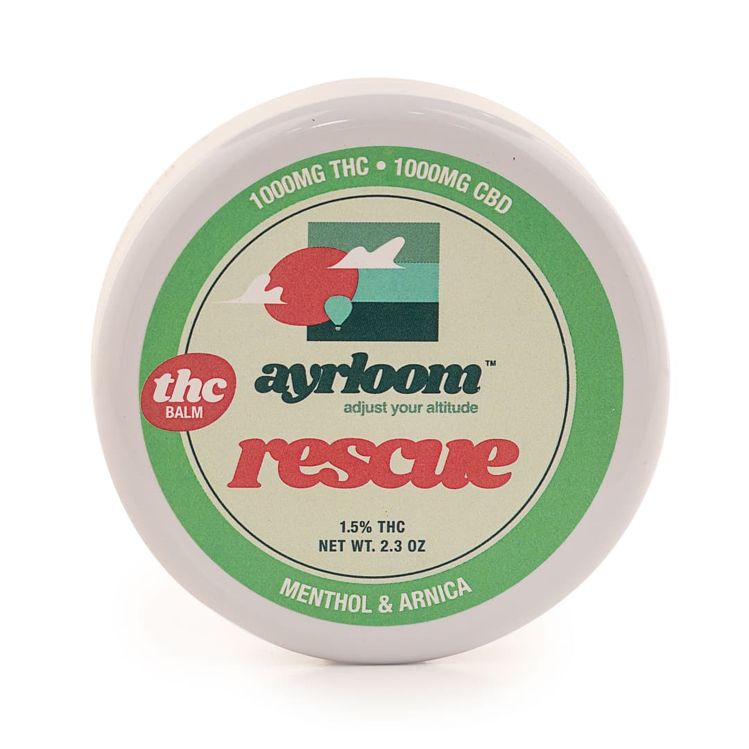 rescue THC balm - ayrloom | Treehouse Cannabis