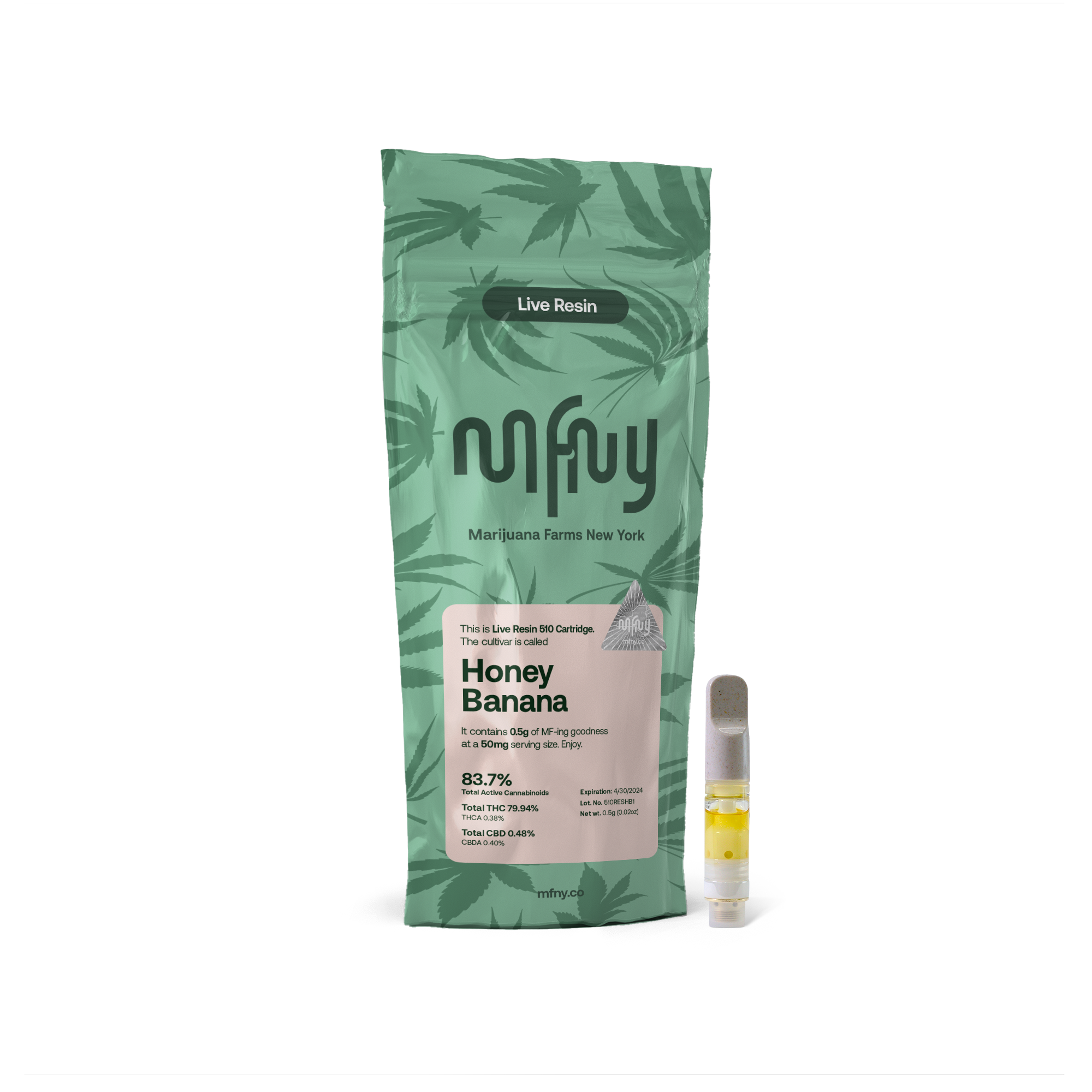Honey Banana Live Resin • Cartridge • .5g - MFNY | Treehouse Cannabis - Weed delivery for New York