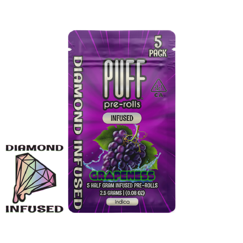 Grapeness - Infused Indica - 5 pack [2.5g] - PUFF | Treehouse Cannabis