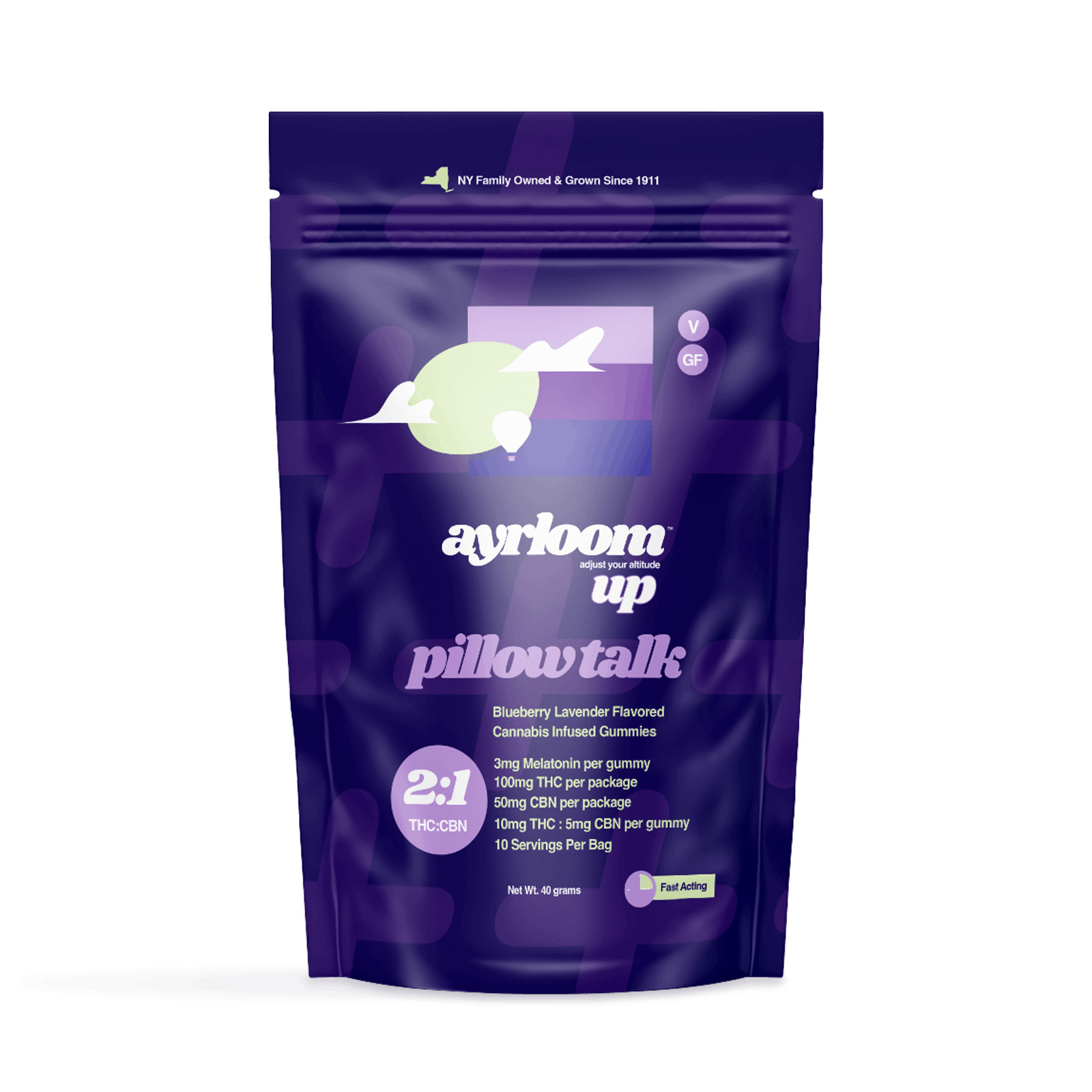 Pillow Talk 2:1 Gummies • 10 Pack • 100mg - ayrloom | Treehouse Cannabis - Weed delivery for New York