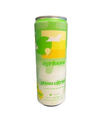 Yuzu Citrus 2:1 Sparkling Water • Single • 12oz • THC: 10mg, CBD: 5mg - ayrloom | Treehouse Cannabis