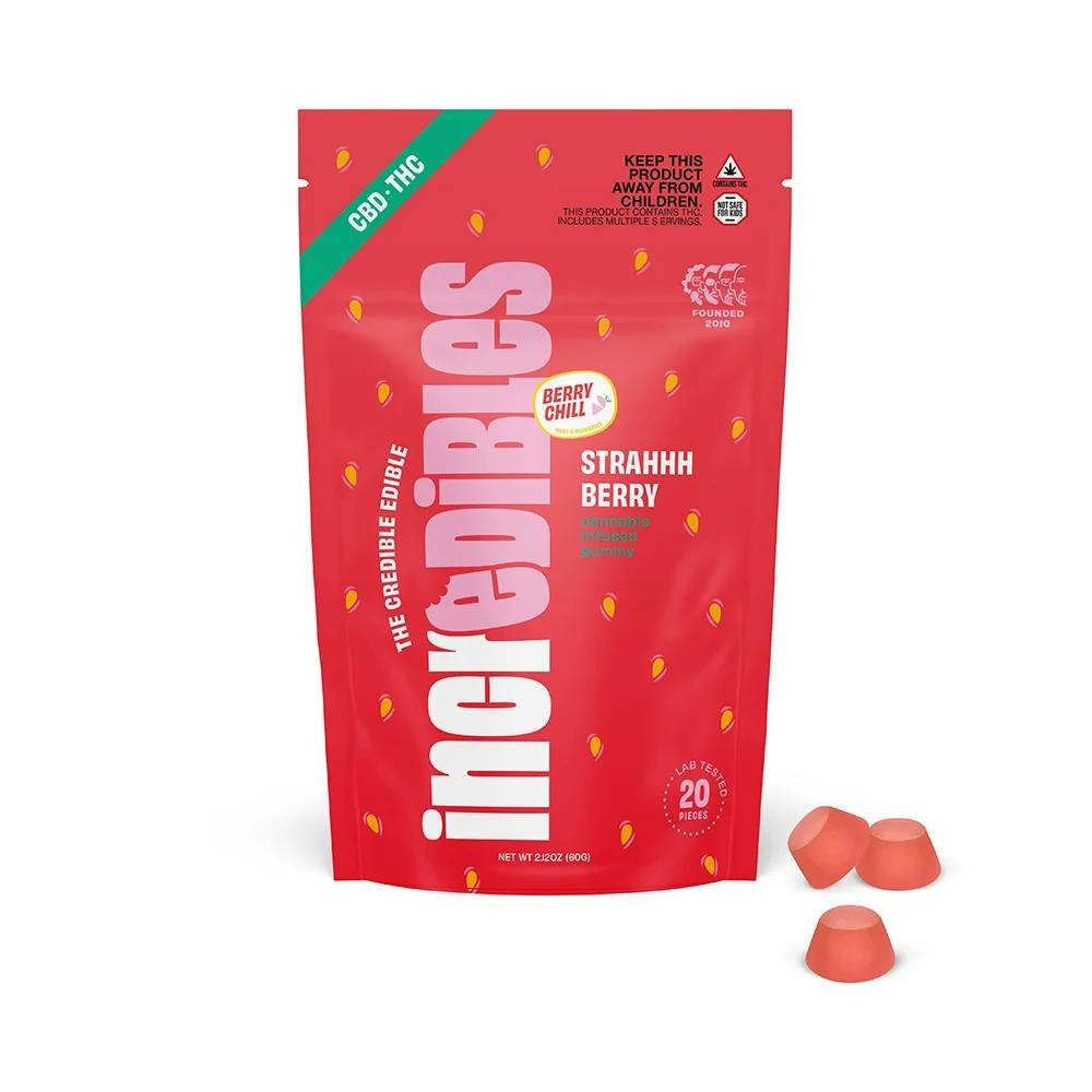 Strahhhberry Gummies • 10 Pack (1:1 THC:CBD) - Incredibles | Treehouse Cannabis - Weed delivery for New York