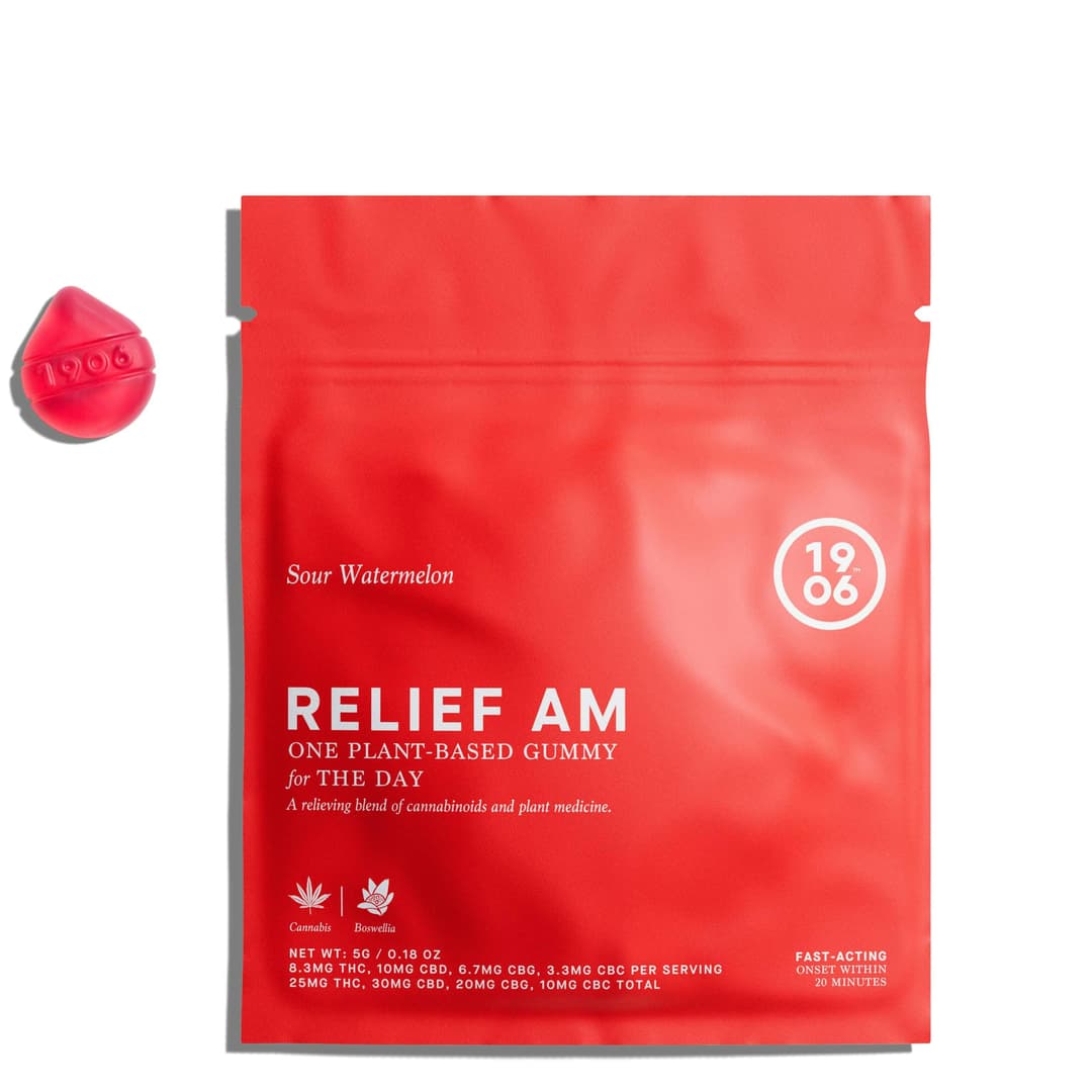 RELIEF AM for Pain  [1 gummy per pouch] - 1906 | Treehouse Cannabis