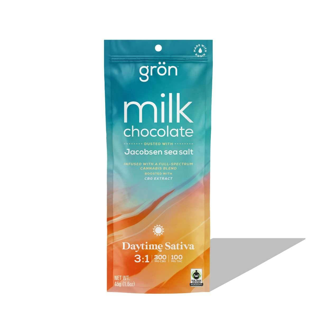 3:1 Milk Chocolate & Sea Salt Bar - Grön 