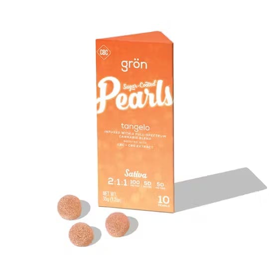 Tangelo Pearls 2:1:1 THC:CBC:CBG • 10 Pack Gummies • 200mg - Gron | Treehouse Cannabis