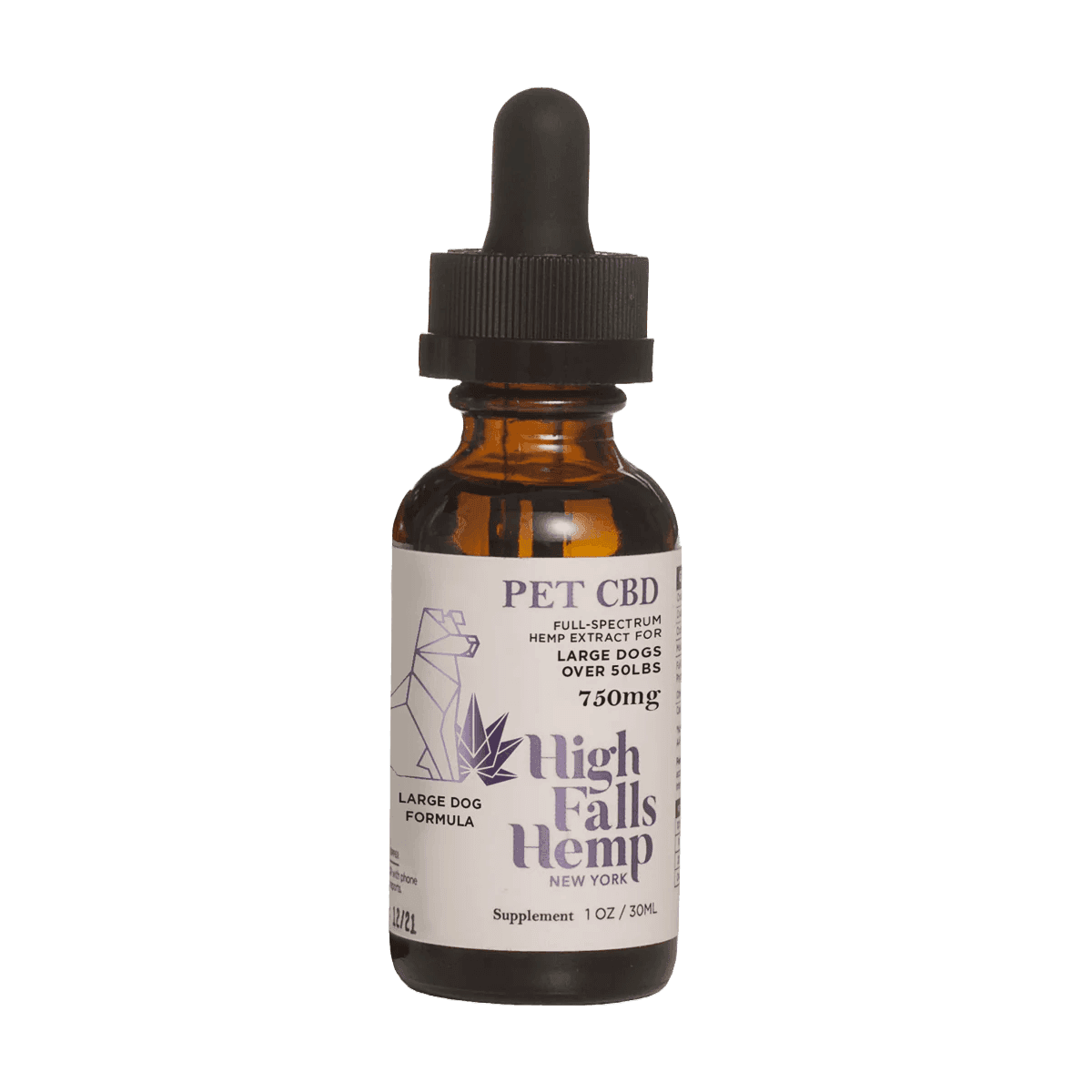 Large Dog Full Spectrum CBD Tincture • 750mg CBD - High Falls Canna | Treehouse Cannabis - Weed delivery for New York