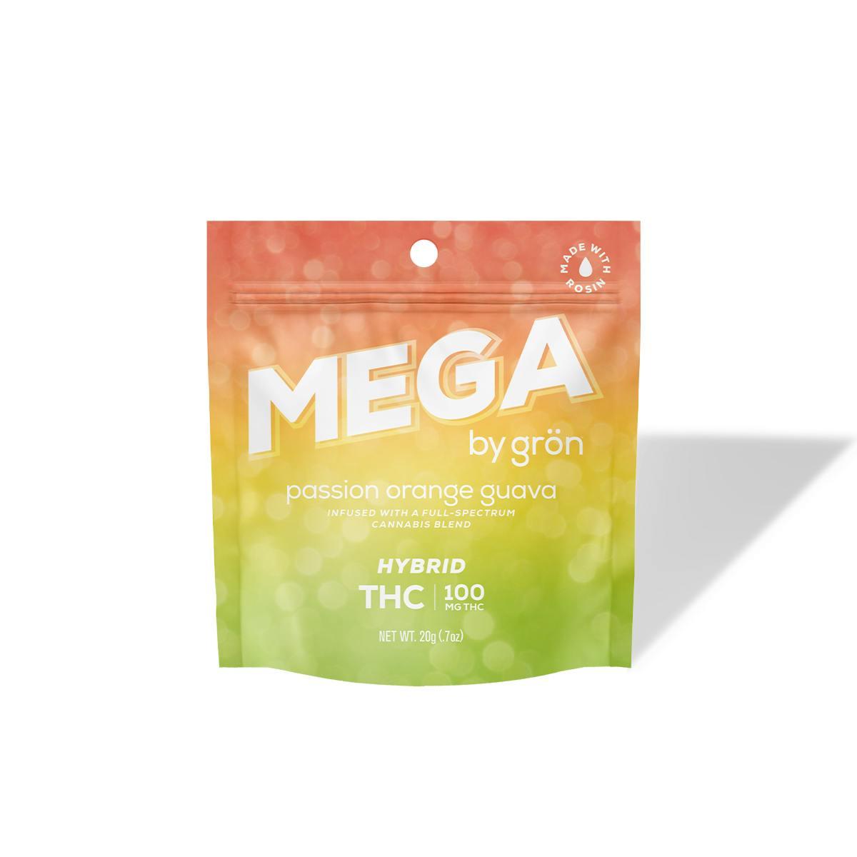 product image for Passion Orange Guava Mega Pearl THC: 100mg