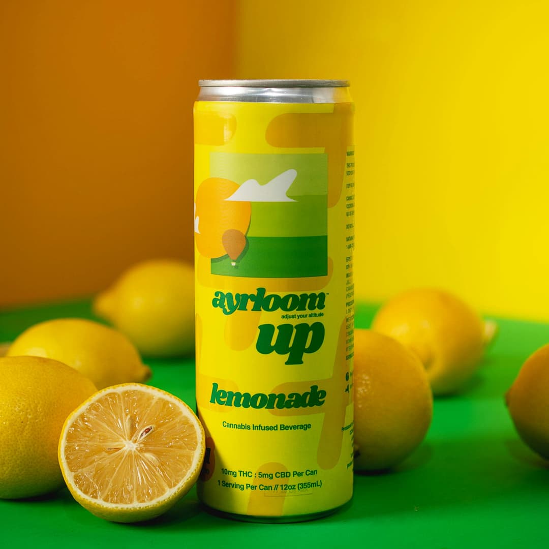 Lemonade 2:1 • 4 Pack Infused Sparkling Water • 40mg THC:20mg CBD - ayrloom | Treehouse Cannabis