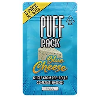 Blue Cheese - Indica - 5 pack pre-rolls - 2.5 gram - PUFF | Treehouse Cannabis