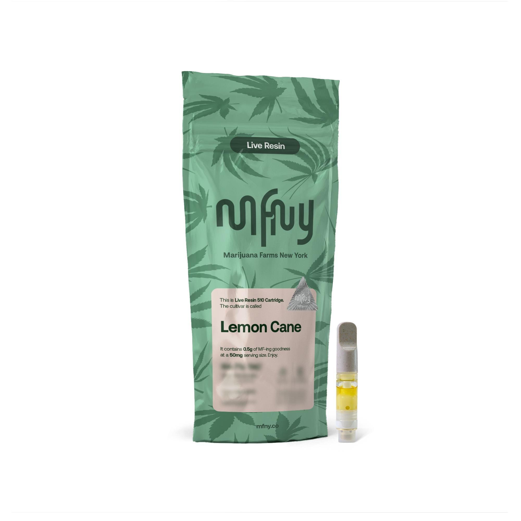 Lemon Cane Live Resin • Cartridge • .5g - MFNY - VAPORIZERS - Rockland County Weed Delivery | Treehouse Cannabis