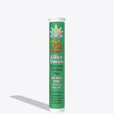 Killer Queen Pre-Pack Chillum • .33g - High Falls Canna | Treehouse Cannabis - Weed delivery for New York