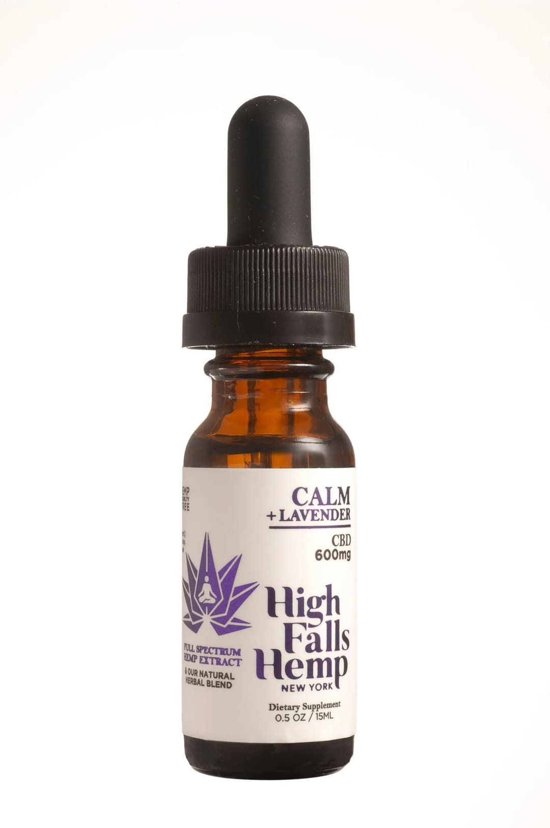 Calm Full Spectrum CBD • Tincture • 600mg CBD + Lavendar - High Falls Canna | Treehouse Cannabis