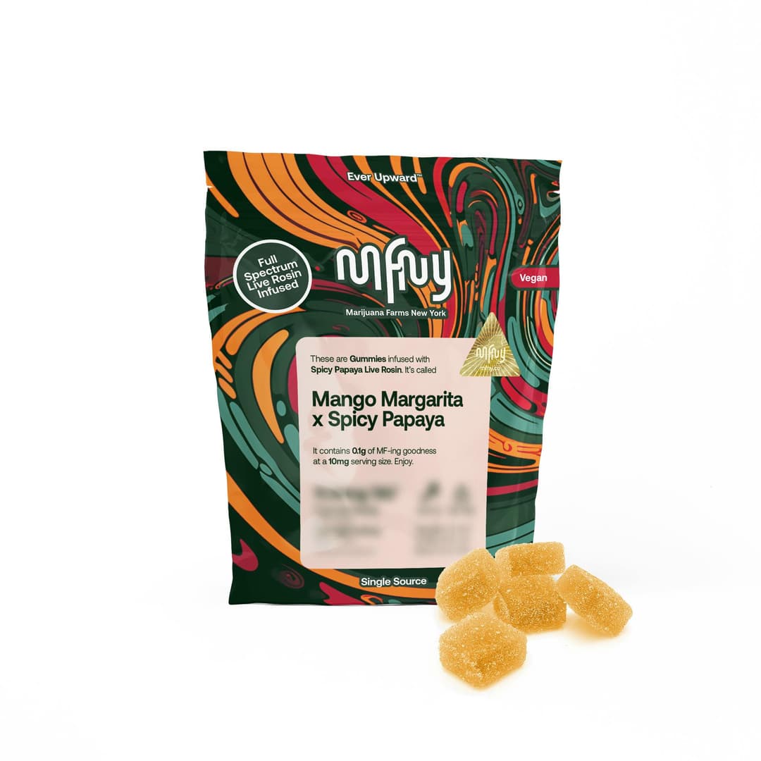 Mango Margarita x Spicy Papaya • 10 Pack • Live Rosin Gummies - MFNY | Treehouse Cannabis