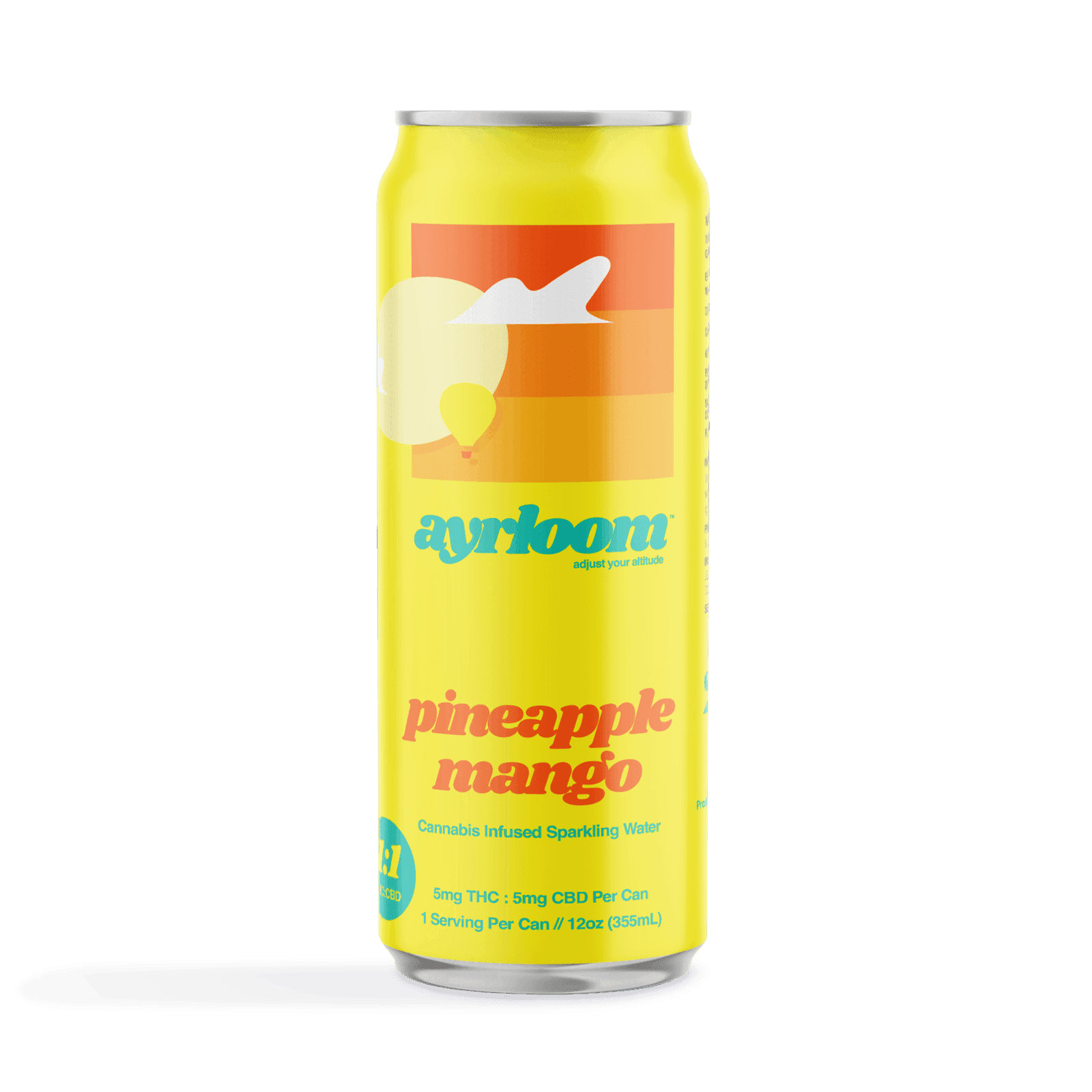 Pineapple Mango 1:1 Infused Sparkling Water 5mg - ayrloom 