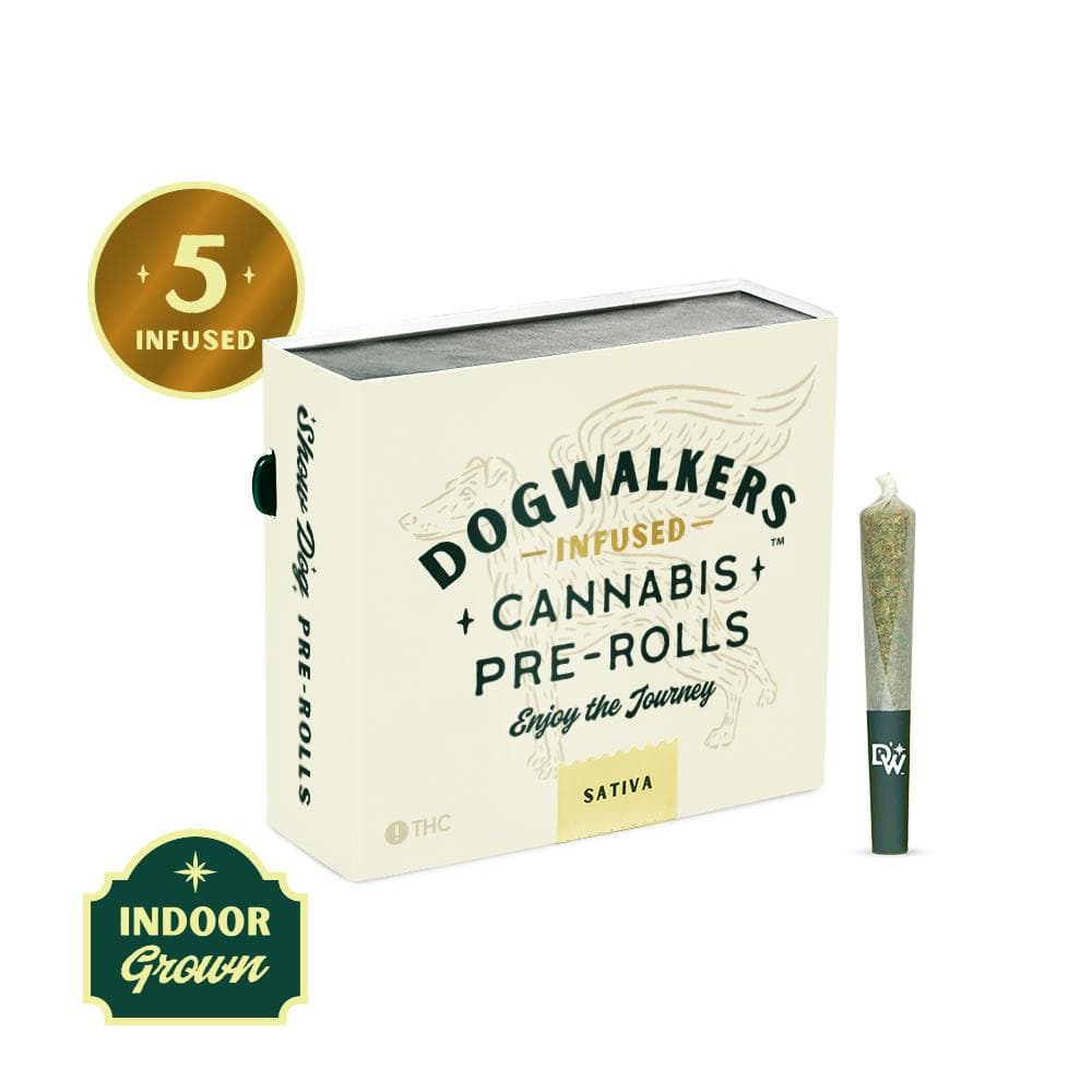 Sour Diesel Infused Pre-Rolls • 5 Pack • 2.25g - Dogwalkers | Treehouse Cannabis