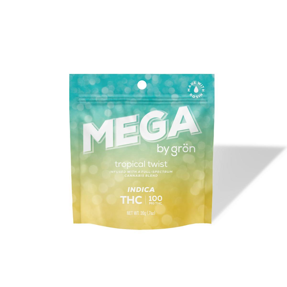 Tropical Twist Mega Pearl • 100mg • Single - Grön - EDIBLES - Rockland County Weed Delivery | Treehouse Cannabis