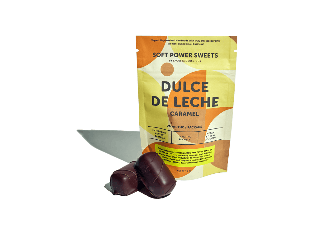 Dulce de Leche chocolate covered caramel 20mg/unit - Soft Power Sweets | Treehouse Cannabis