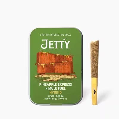 Pineapple Express x Mule Fuel Infused Pre Rolls • 5PK • 2.5g - Jetty Extracts - PRE_ROLLS - Rockland County Weed Delivery | Treehouse Cannabis