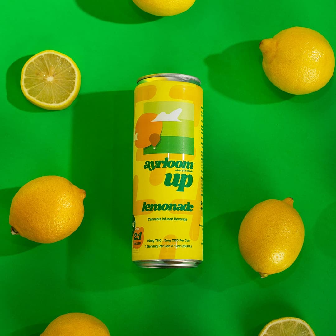 Lemonade 2:1 • 4 Pack Infused Sparkling Water • 40mg THC:20mg CBD - ayrloom | Treehouse Cannabis