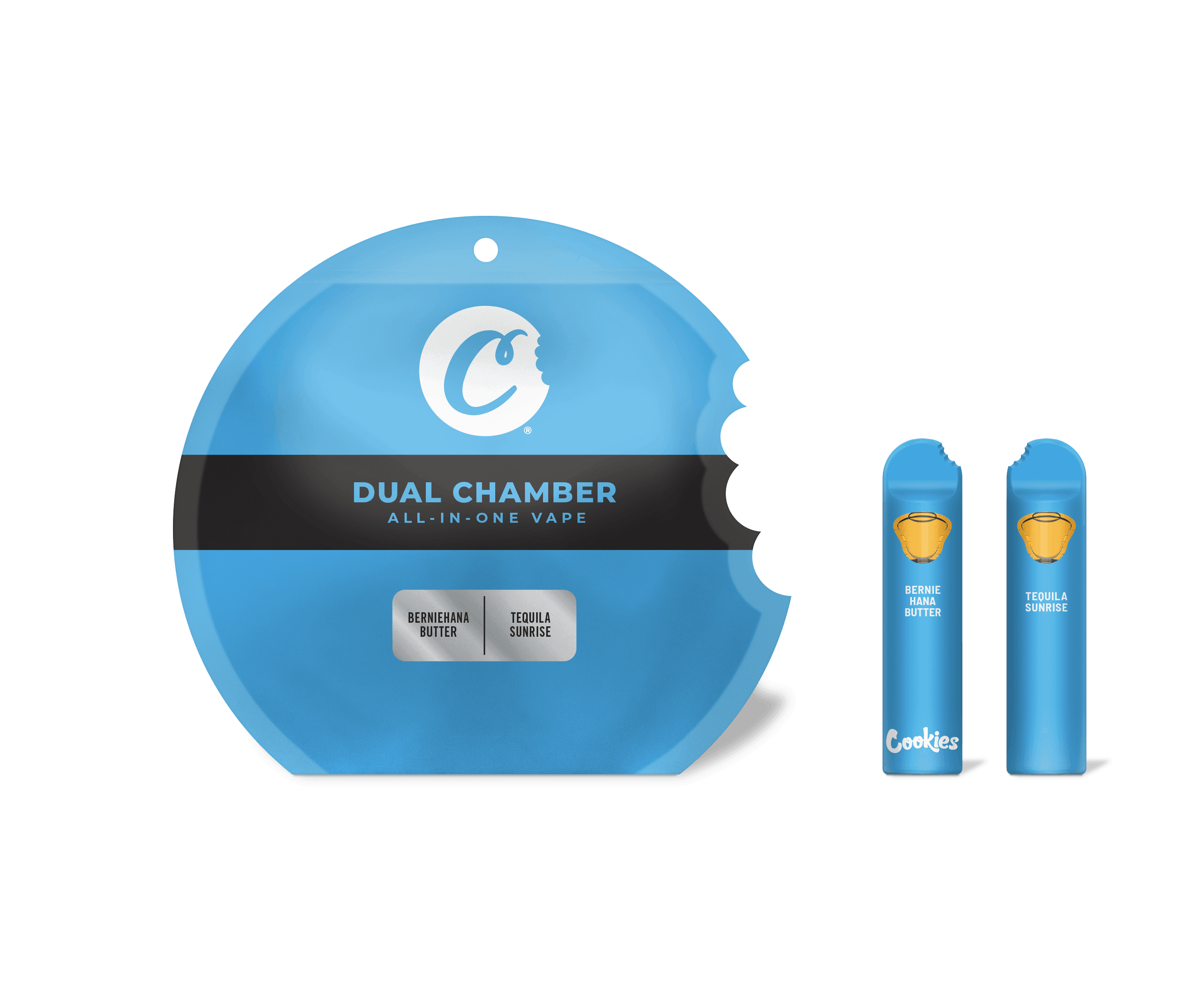 Berniehana Butter/ Tequila Sunrise Dual Chamber Vape 1g Disposable - Cookies