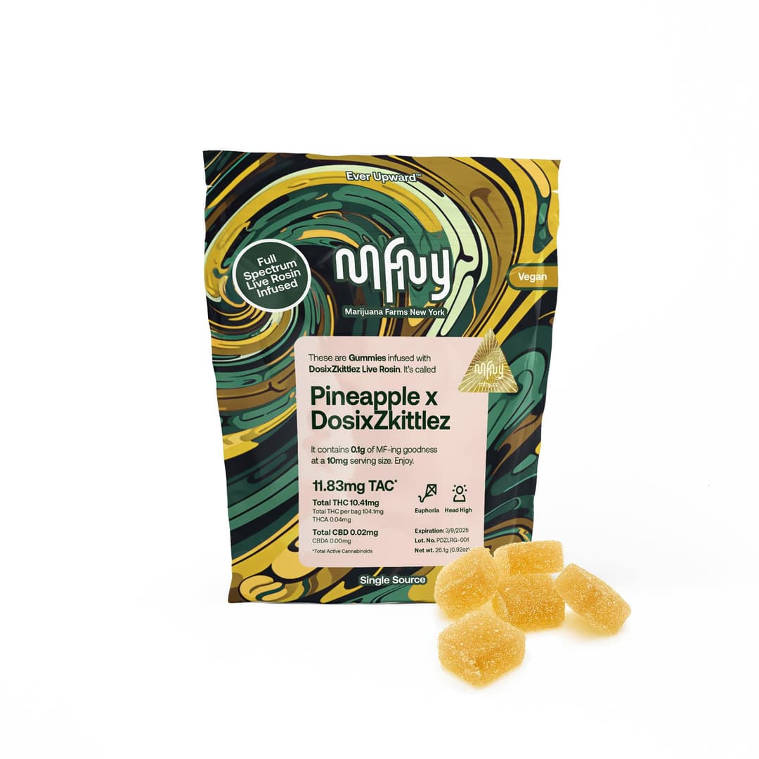 Pineapple x Dosi x Zkittles • 10 Pack Live Rosin Gummies - MFNY | Treehouse Cannabis