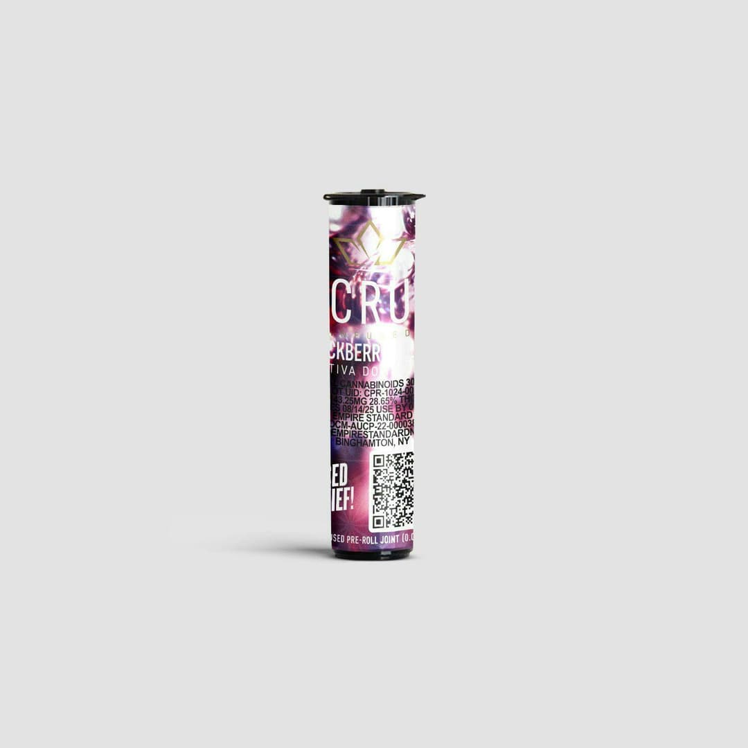 Blackberry Diesel • Infused pre roll • .5g - CRU Cannabis | Treehouse Cannabis