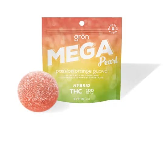 Passion Orange Guava Mega Pearl 100mg THC • Single - Grön - EDIBLES - Rockland County Weed Delivery | Treehouse Cannabis