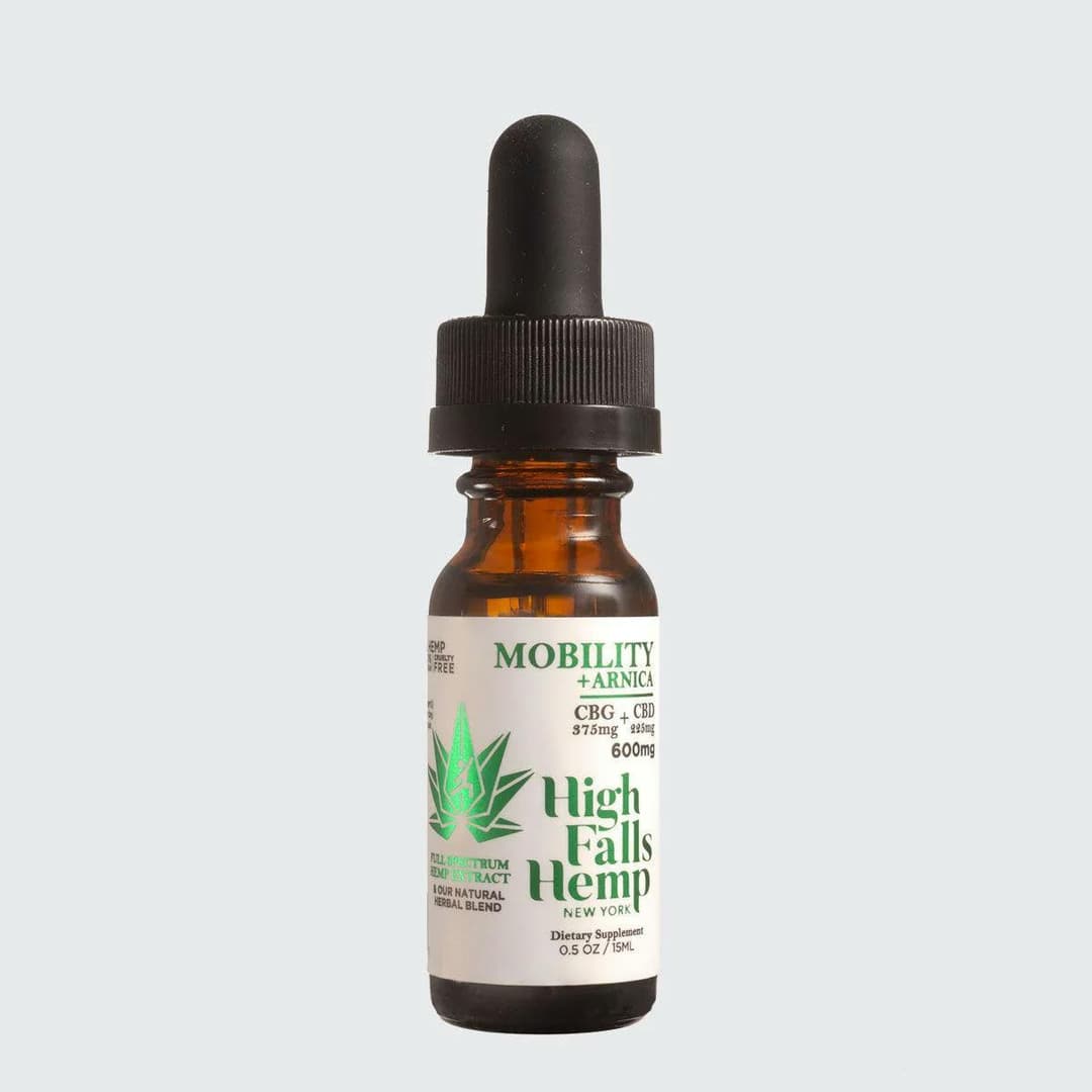 Full Spectrum CBD Mobility Tincture • 225mg CBD • 375mg CBG - High Falls Canna | Treehouse Cannabis