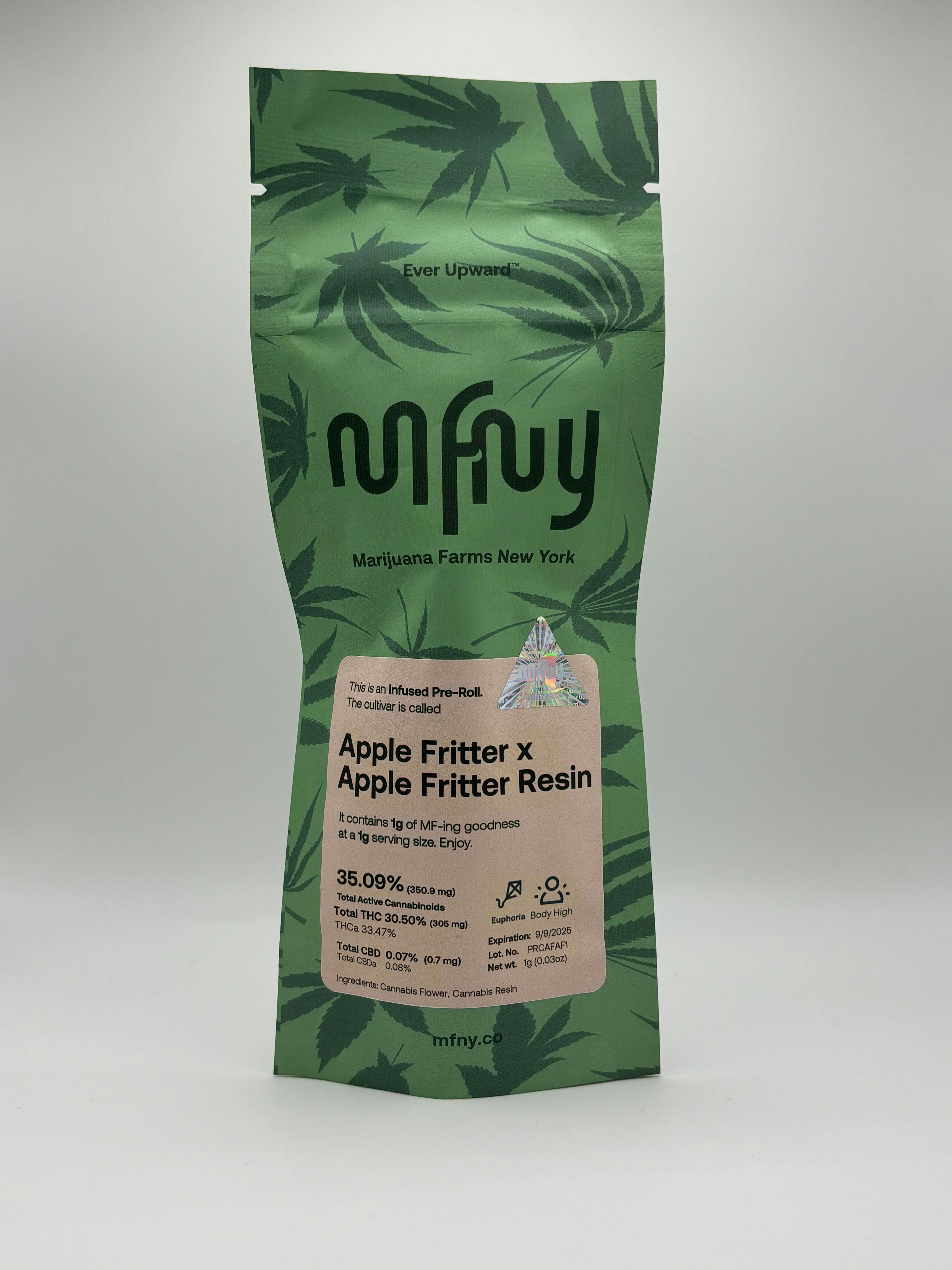 Apple Fritter x Apple Fritter Resin Infused Pre-Roll • - MFNY - PRE_ROLLS - Rockland County Weed Delivery | Treehouse Cannabis