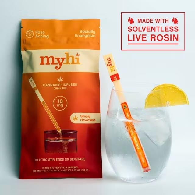 Flavorless Stir Stiks • 10pk - MyHi - EDIBLES - Rockland County Weed Delivery | Treehouse Cannabis