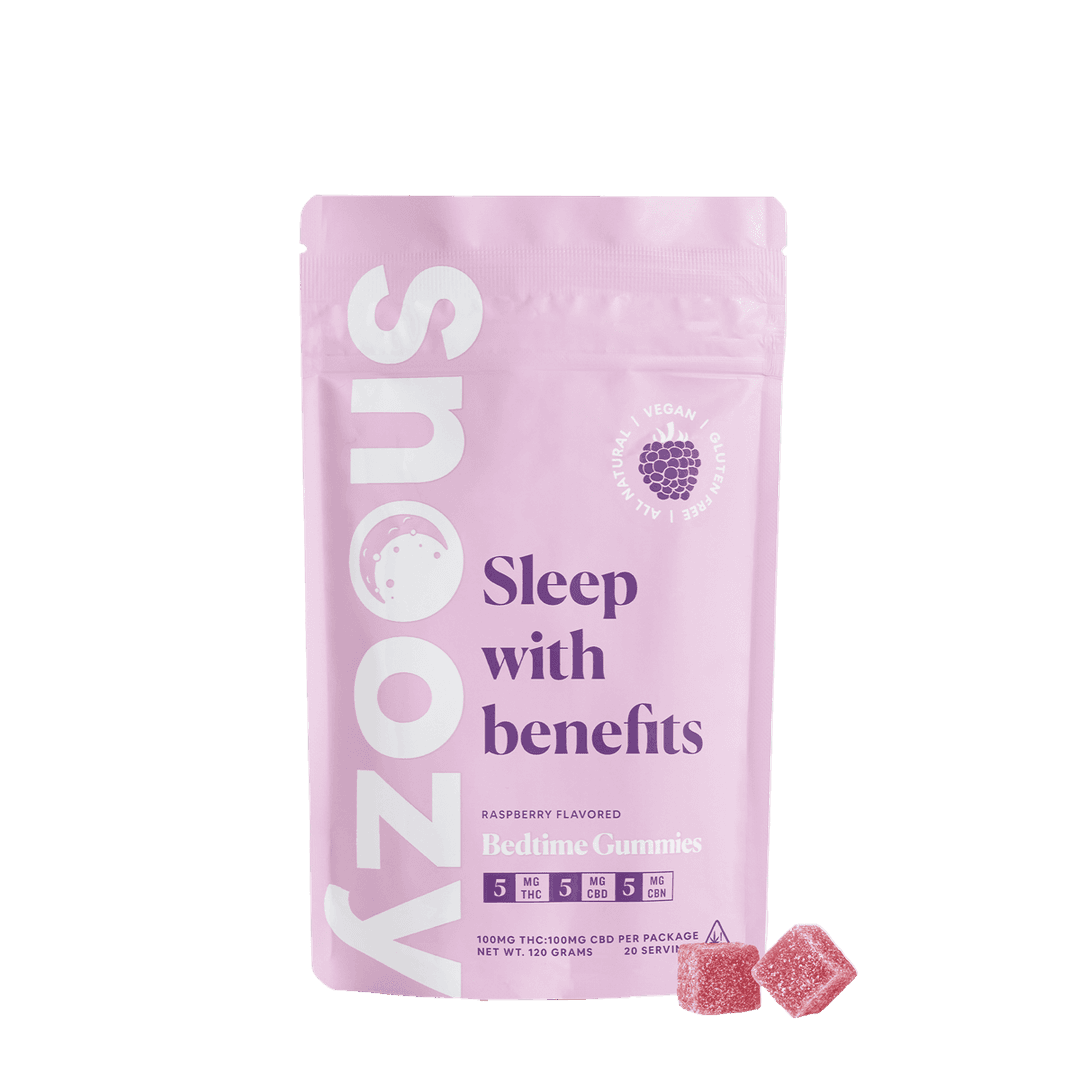 Sleep with Benefits • Gummies • 20 Pack • THC: 100mg, CBD: 100mg - Snoozy | Treehouse Cannabis