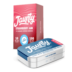 Strawberry Jam Live Rosin • Gummies • 10 Pack • 100mg - Jaunty | Treehouse Cannabis