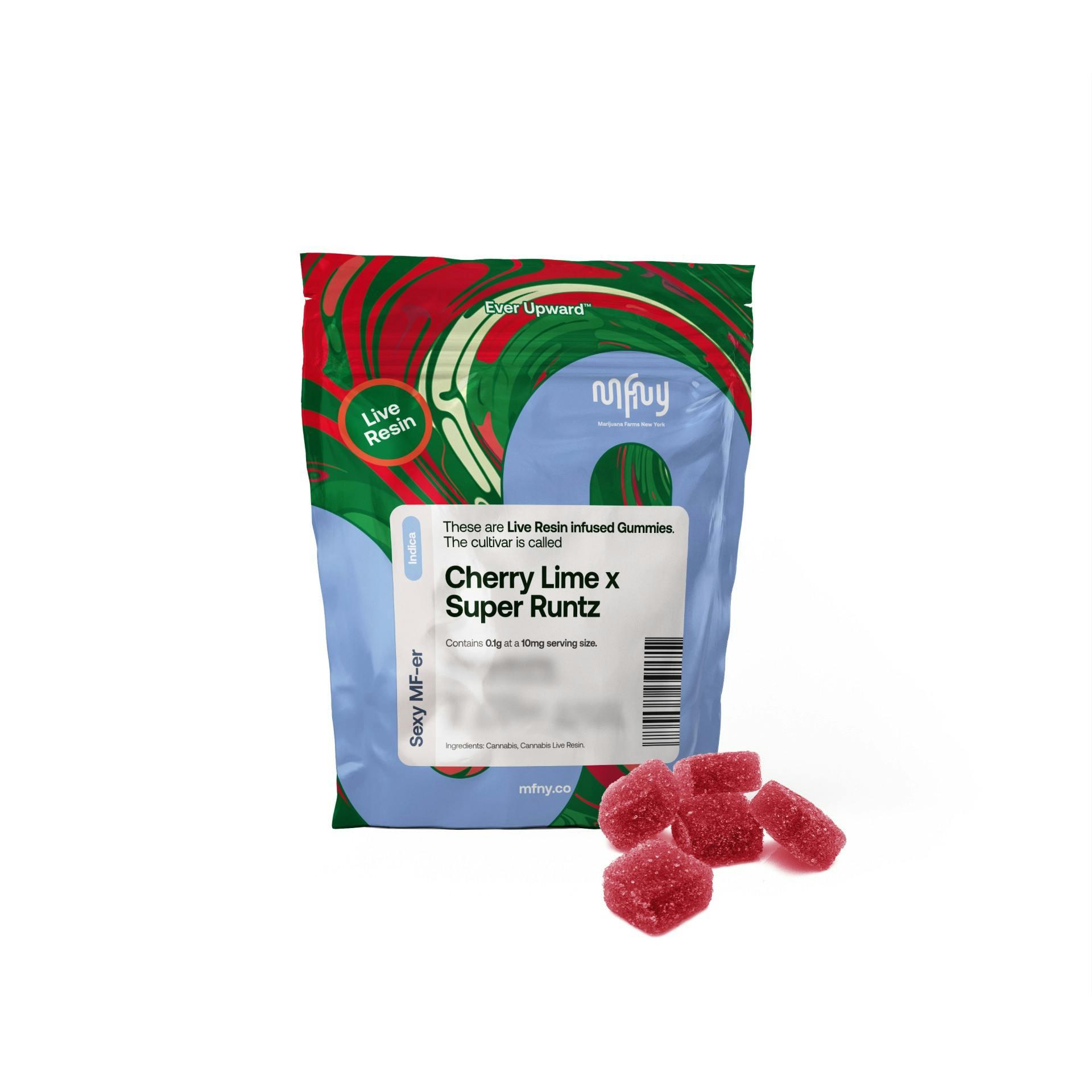 Cherry Lime x Super Runtz Gummies Live Rosin • 10 Pack • 100mg - MFNY - EDIBLES - Rockland County Weed Delivery | Treehouse Cannabis