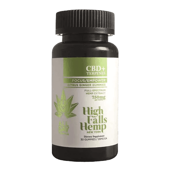 Focus/Empower CBD Citrus Ginger • 30 Pack Gummies • 750mg CBD - High Falls Canna | Treehouse Cannabis