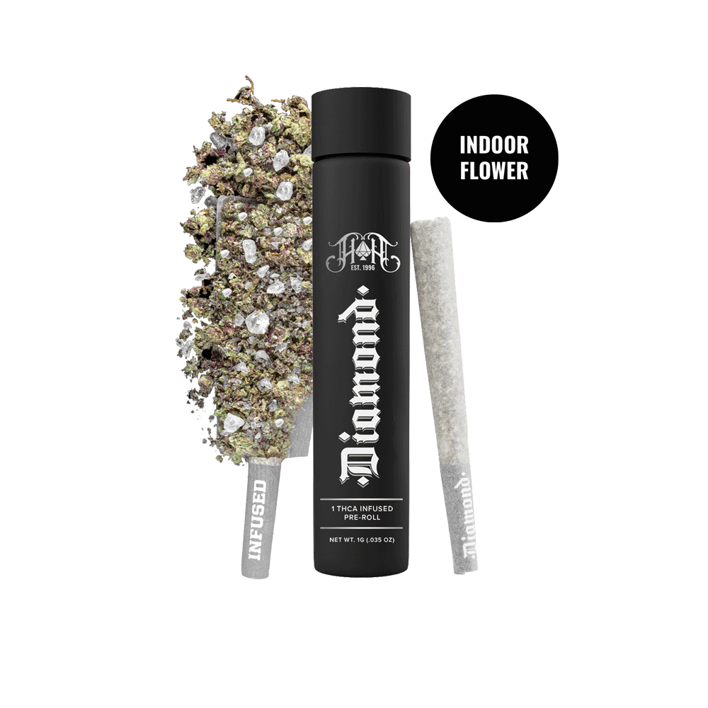 Purple Mandarin Punch Diamond Infused Pre-Roll • 1g - Heavy Hitters | Treehouse Cannabis