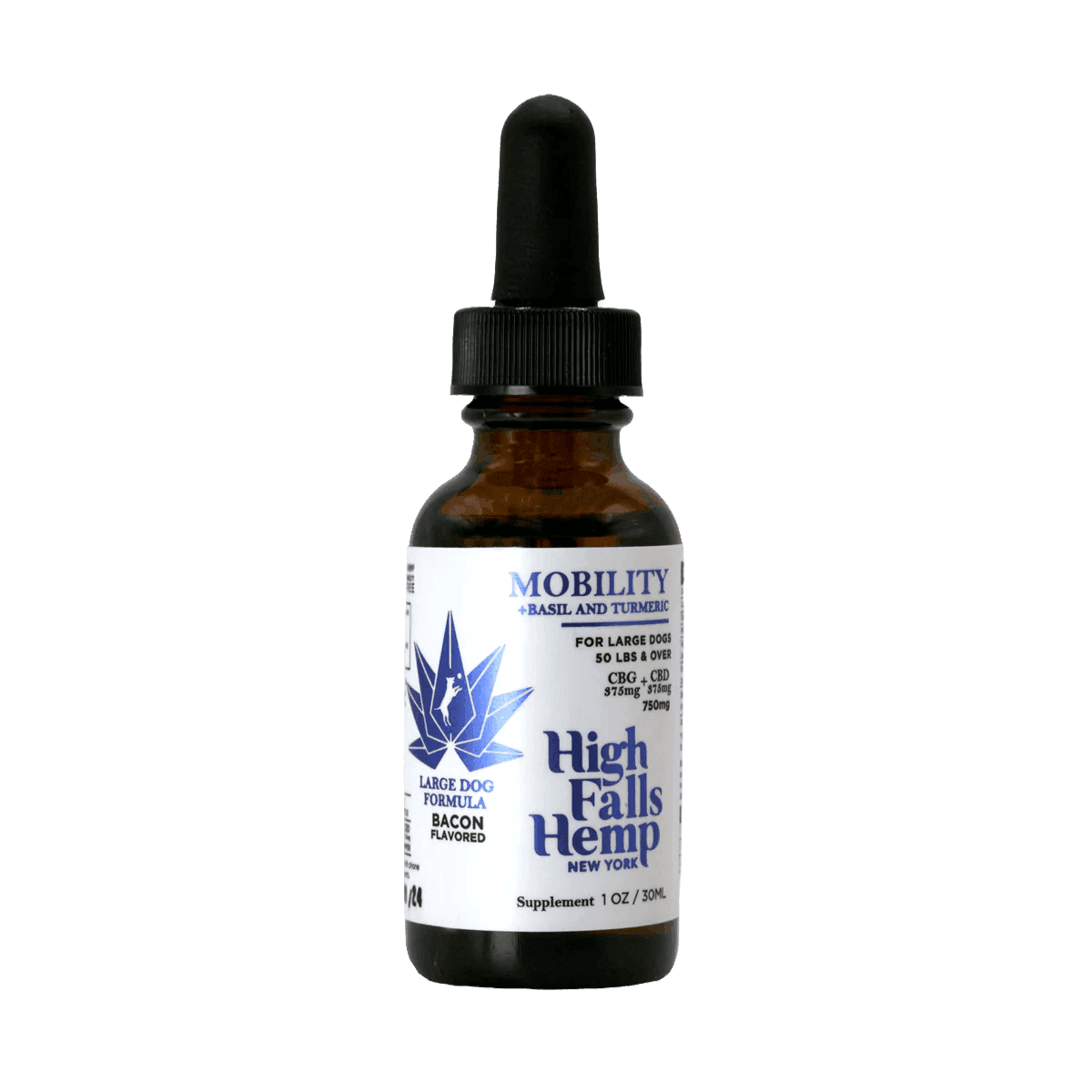 Large Dog Mobility Full Spectrum CBD Tincture • 375mg CBD • 375mg CBG - High Falls Canna - CBD - Rockland County Weed Delivery | Treehouse Cannabis