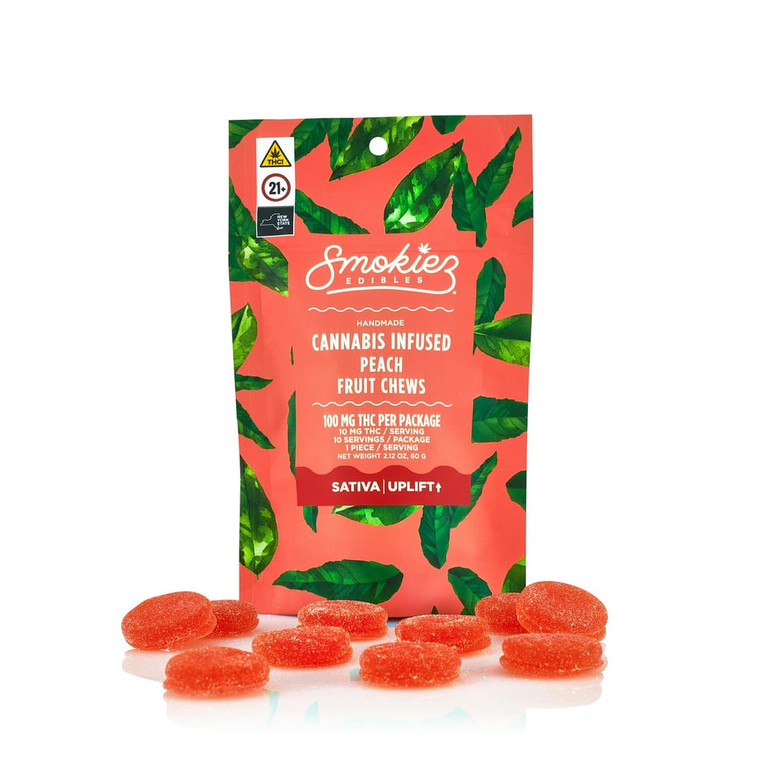 Sweet Peach • 10 Pack Gummies • 100mg - Smokiez Edibles | Treehouse Cannabis