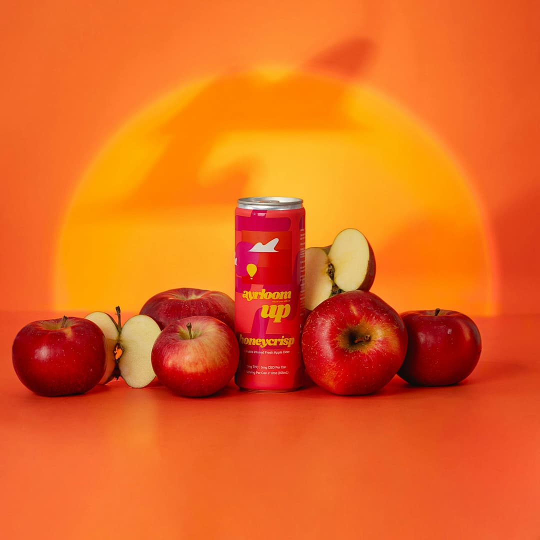 Honeycrisp 2:1 • 4 Pack • Infused Cider • THC: 40mg, CBD: 20mg - ayrloom | Treehouse Cannabis