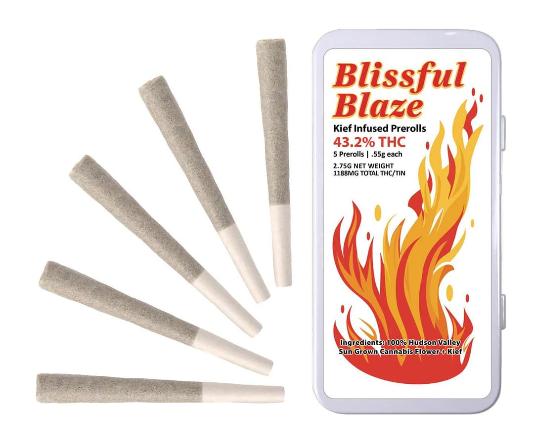 Blissful Blaze Kief Infused • High Falls Canna • Pre-Rolls • 5 Pack • 2.75g -  | Treehouse Cannabis