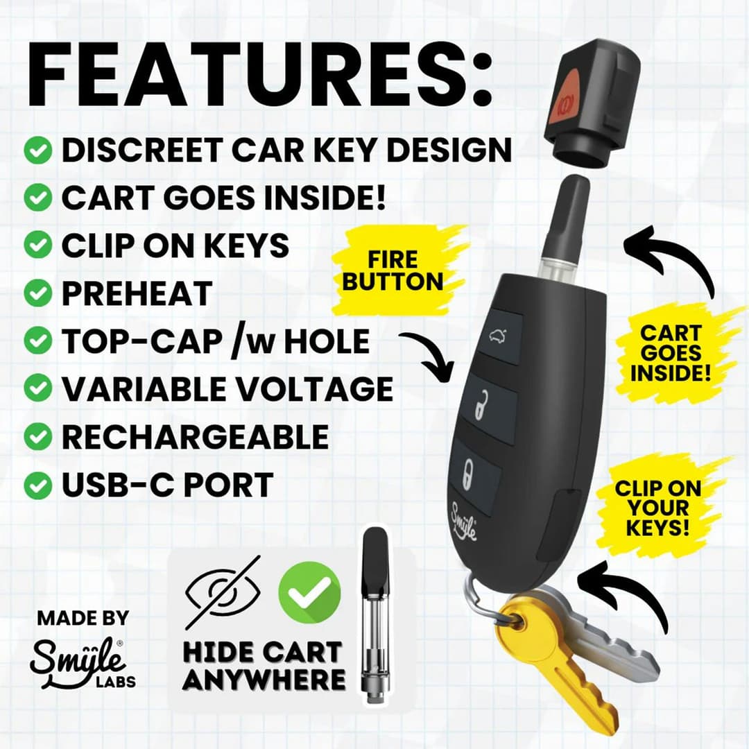 Penjamin • SMYLE Labs • Car Key Edition Vape Battery - SMYLE Labs | Treehouse Cannabis