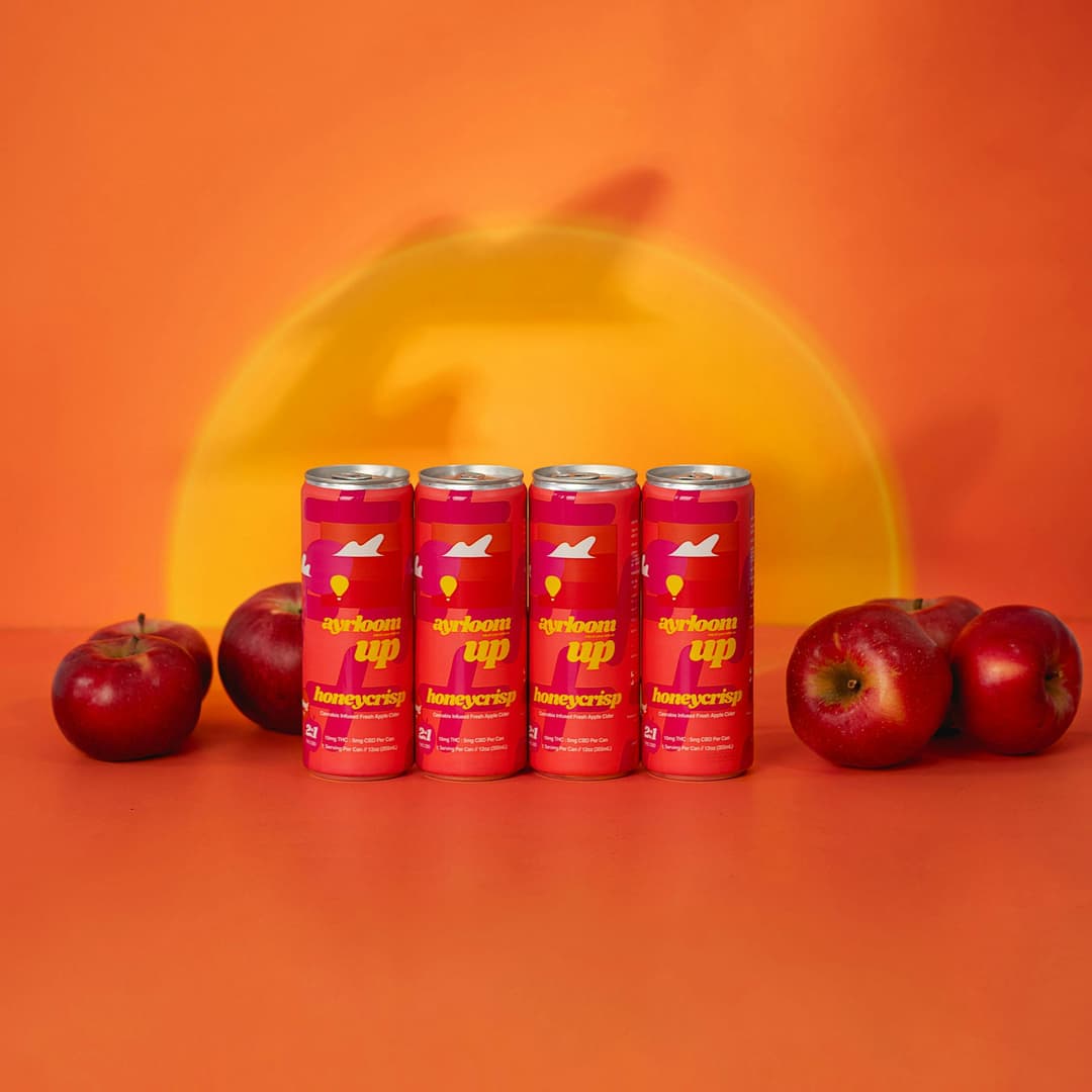 Honeycrisp 2:1 • 4 Pack • Infused Cider • THC: 40mg, CBD: 20mg - ayrloom | Treehouse Cannabis