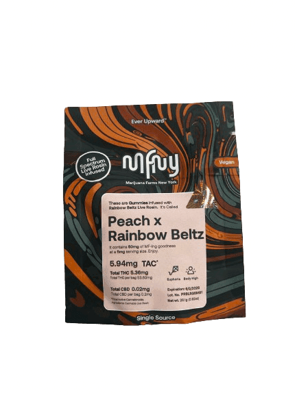 Peach x Rainbow Beltz • MFNY • Gummies • 10 Pack • 50mg -  | Treehouse Cannabis