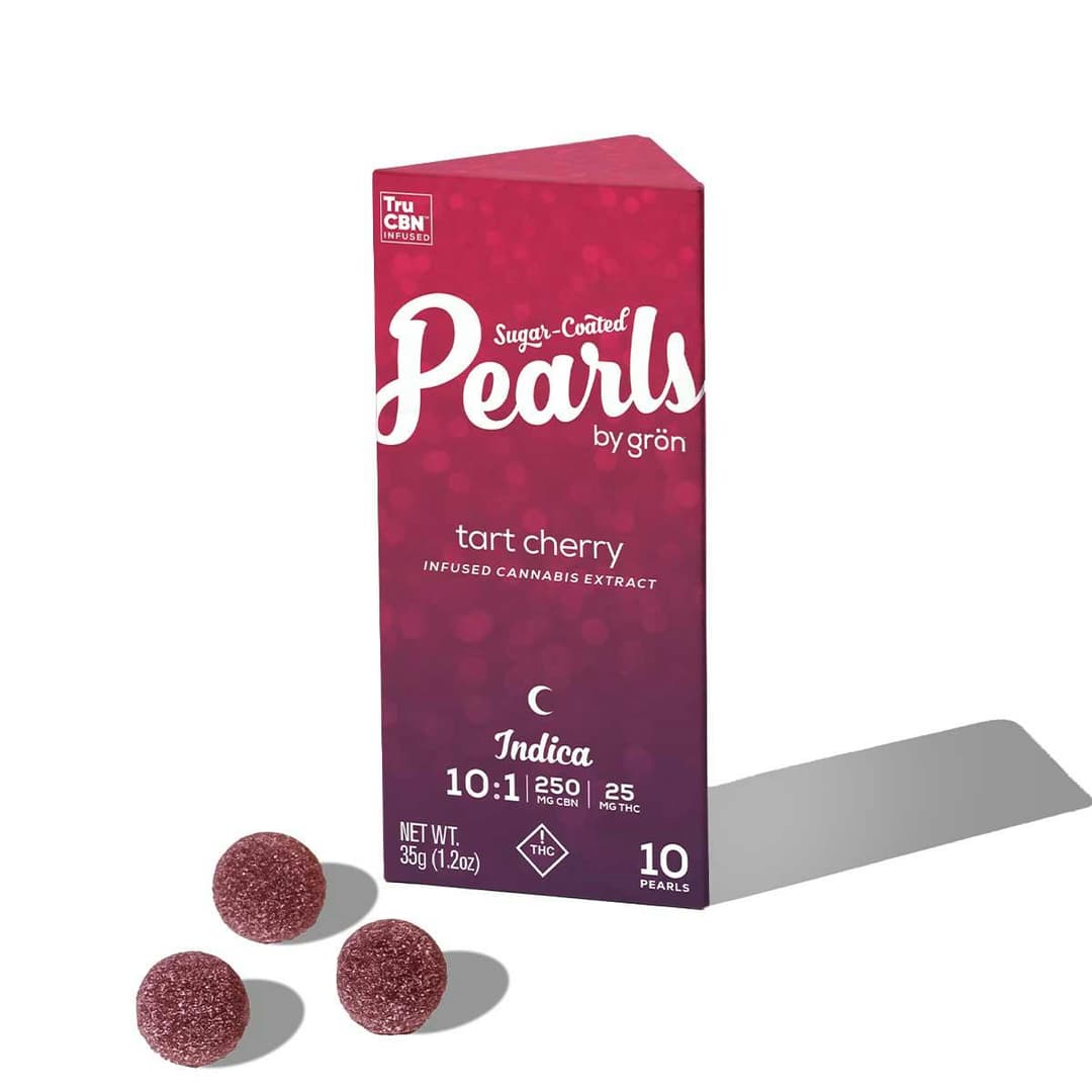 Tart Cherry Pearls 10:1 CBN:THC • Gummies • 10 pack • Gron - Gron | Treehouse Cannabis