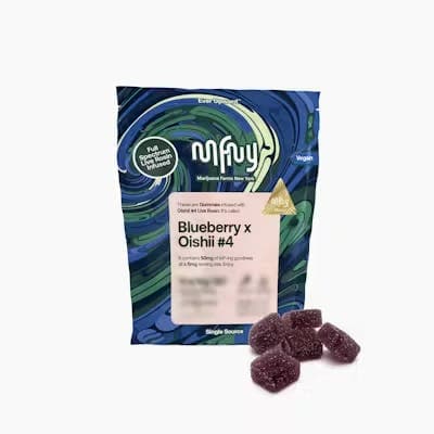 Blueberry x Oishii Live Rosin Gummies 10 Pack - MFNY