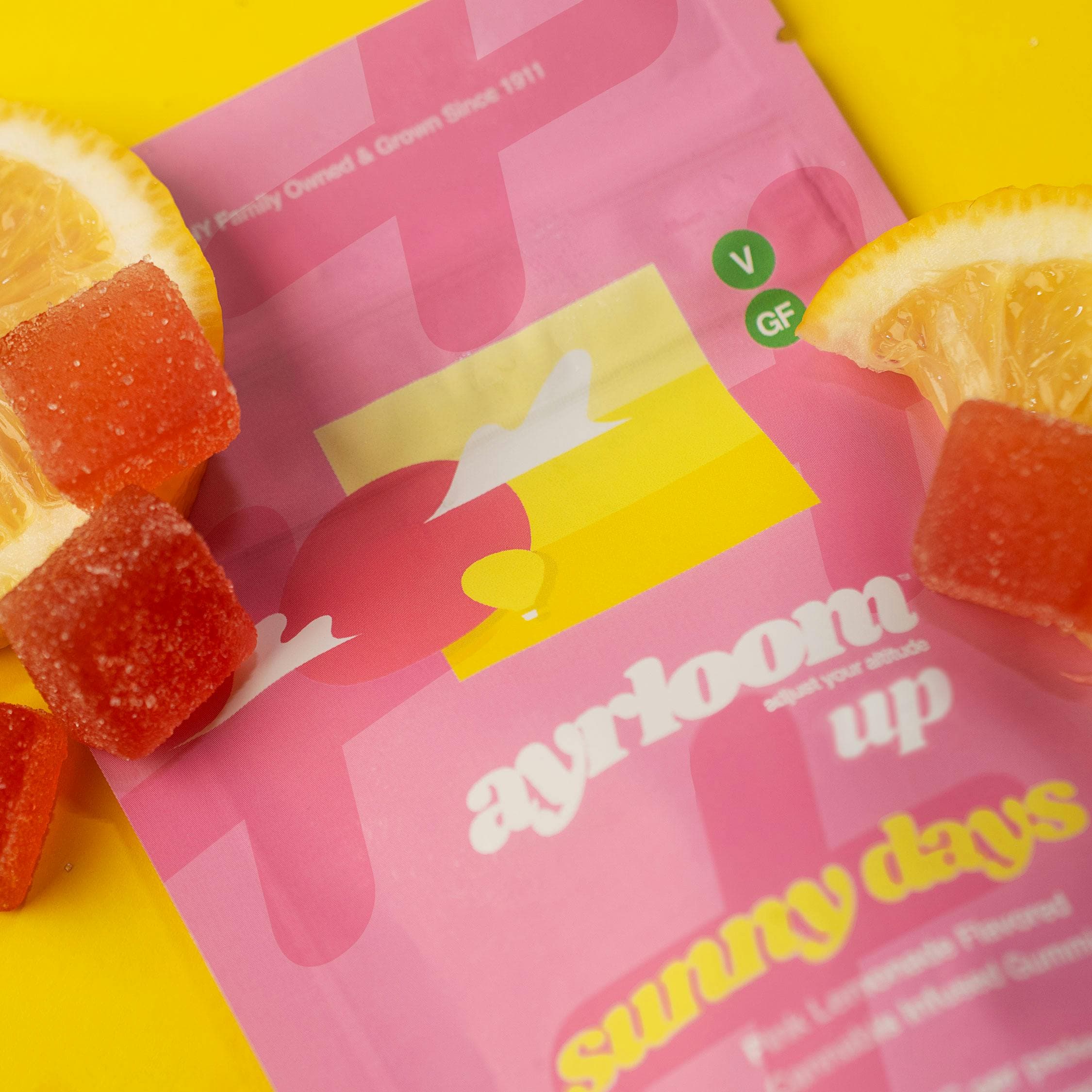 Sunny Days 2:1 10 Pack Gummies THC: 100mg, CBD: 50mg - ayrloom