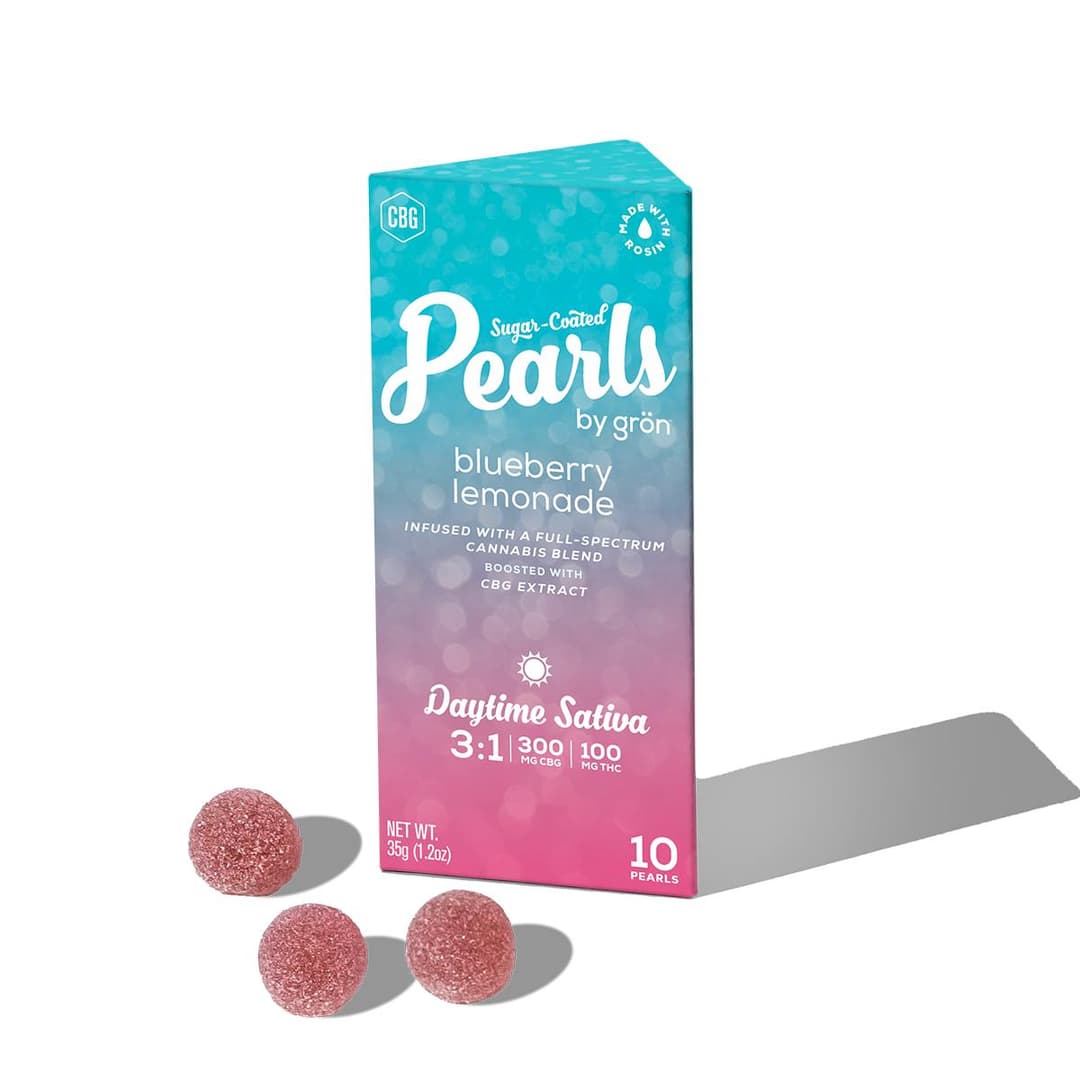 Blueberry Lemonade Pearls 3:1 • 10 Pack • Gummies • THC:100mg, CBD: 300mg - Gron | Treehouse Cannabis