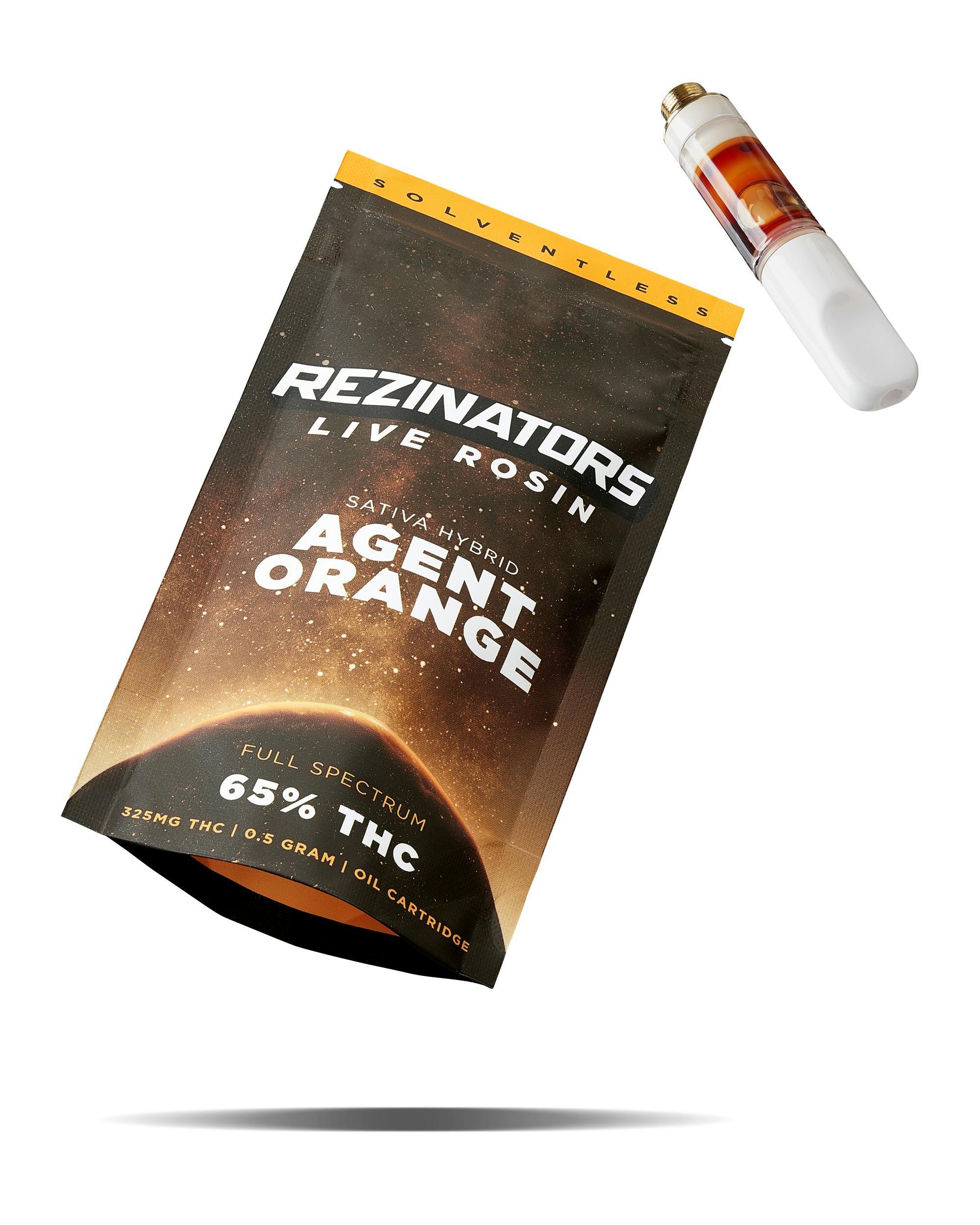 product image for Agent Orange Live Rosin Cartridge 0.5g Rezinators